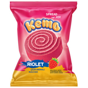 Çilek Aromalı Rulo Kek