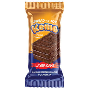 Kakao Kremali Kakaolu Üç Katli Kek